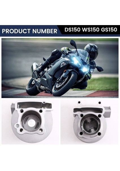 Motosiklet Silindir Set Motor Göbek Aksesuarları Silindir Piston Halka Conta Yağ Salonu Kiti DS150 WS150 GS150 ATV150 (Yurt Dışından) fırsatları