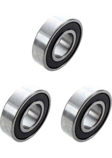 3 Adet 15MM x 32MM x 9mm Genişlik Tek Sıra Derin Oluk Mühürlü Radyal Bilyalı Taşıyan 6002RS (Yurt Dışından)