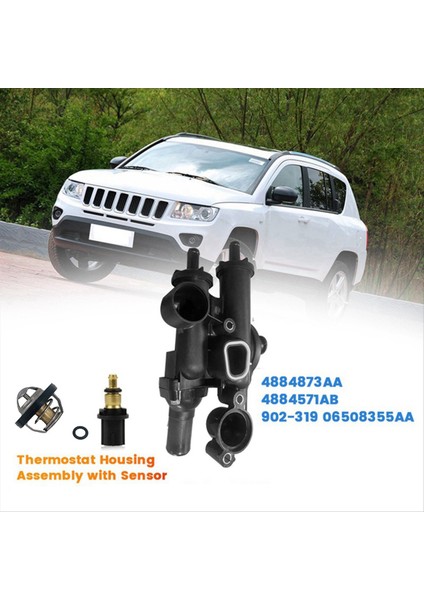 4884873AA Jeep Patriot Chrysler Dodge R 2 0 2 4 4884571AB 902-319 06508355AA Için Sensör ile Termostat Muhafazası (Yurt Dışından) fırsatları
