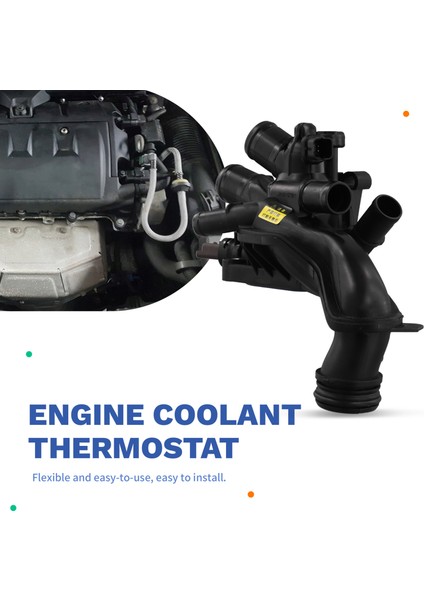 11538699290 Peugeot 207 208 308 508 2008 3008 Için Yeni Su Flanşı Motor Soğutucu Termostat (Yurt Dışından) fırsatları