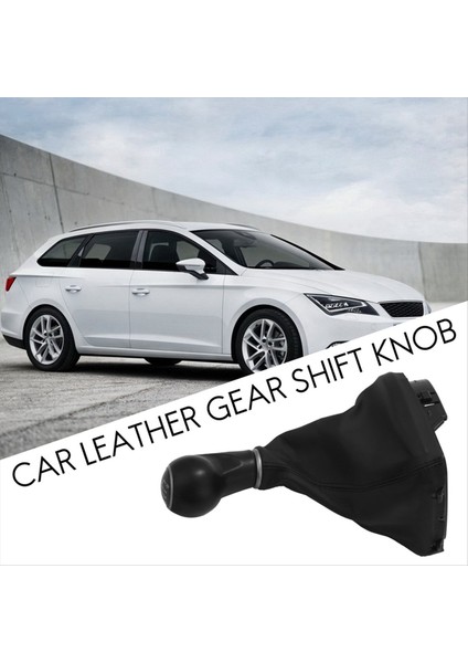 2pcs 5 Hızlı Araba Deri Vites Vites Düğmesi Çerçeve Dişli Kol Tozu Önyükleme Kapağı Koltuk Leon Iı/toledo Iıı Altea Xl (Yurt Dışından) indirimleri
