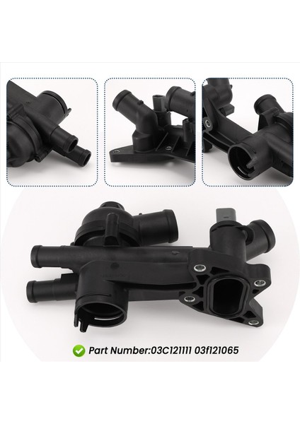 03C121111 03F121065 Vw Vento Için Termostat Muhafazası ve Borusu Jetta Polo Vento Passat Audi A1 (Yurt Dışından) fırsatları