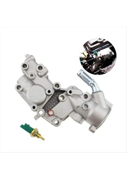 Peugeot 206 307 408 508 Citroen Için Sensör Termostat Muhafazası ile Termostat Kapak Montajı 1336 Y8 1336Y8 (Yurt Dışından) modelleri