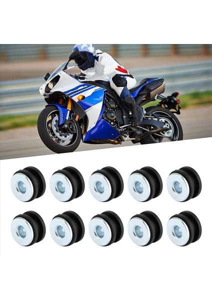 40PCS Motosiklet Kauçuk Gromlar Kitleri Motosiklet Ön Cam Boltları Honda Yamaha Suzuki Kawasaki Fairings Kauçuk (Yurt Dışından) indirimleri