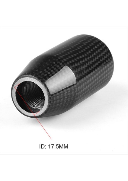 Çoğu Araba Süslemesi Için 3 Adaptörlü Stil Evrensel Karbon Fiber Manuel Dişli Vites Düğmesi Klasik Silindirik (Yurt Dışından) fırsatları