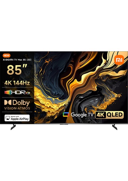 Max 85 2025 - 4K Ultra HD Google Smart Uydu Alıcılı QLED TV
