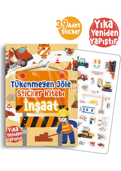 Tükenmeyen Jöle Sticker Kitabı - İnşaat