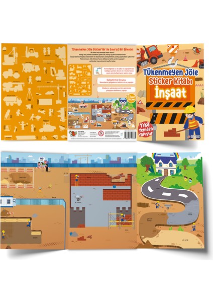 Tükenmeyen Jöle Sticker Kitabı - İnşaat modelleri