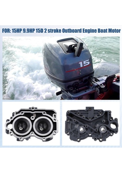 6B4-11111-00-1S Yamaha Için Silindir Kafa Bloğu 15HP 9 9hp 15D 2 Strok Dışişli Motor Tekne Motoru (Yurt Dışından) fırsatları