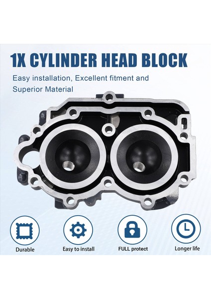 6B4-11111-00-1S Yamaha Için Silindir Kafa Bloğu 15HP 9 9hp 15D 2 Strok Dışişli Motor Tekne Motoru (Yurt Dışından) indirimleri
