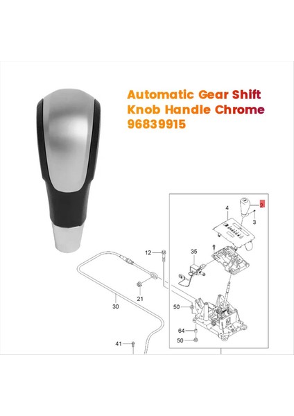 Chevrolet Aveo T255 Için Otomatik Dişli Vardiya Toplu Tutucu Chrome 96839915 (Yurt Dışından) modelleri