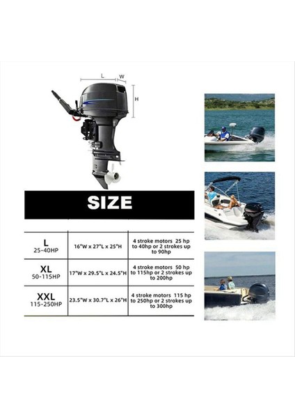 420D Gümüş Kaplı Dışişli Motor Koruyucu Kapak Su Geçirmez ve Toz Geçirmez Motor Motoru Yarım Kapak L 25-40HP (Yurt Dışından) modelleri