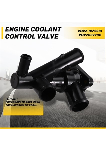 Araba Termostat Su Çıkış Konnektörü 2M2Z8592CD 2M2Z-8592 Ford Escape M1 2001-2005 Soğutucu Termostat Muhafazası (Yurt Dışından) fırsatları