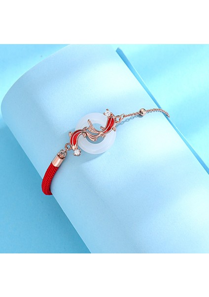 Koi ve Hetian Yeşim Huzur Tokası Bileklik Kadın (Yurt Dışından)