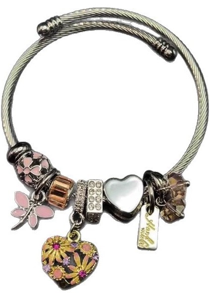 V Eski Giyim Kalp Papatya Bileklik Niche Hafif Lüks, Yüksek Ka, Kişisel Tasarım, Her Kombinle Uyumlu Açılabilen Bileklik Tüyü (Yurt Dışından) fiyatları