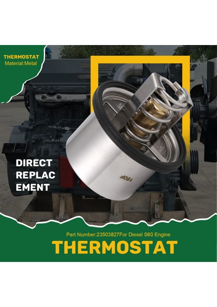 23503827 Termostat 160 ° Detroit Diesel S60 Motoru Için Uygun (Yurt Dışından) fırsatları