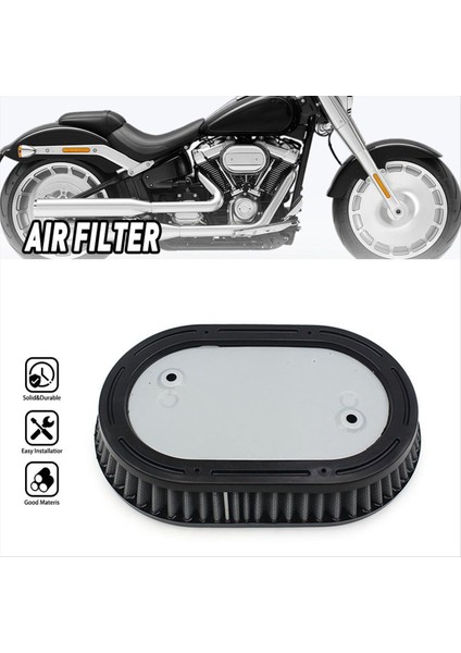 Harley Softail Fat Boy Street Bob Touring Road King Için Motosiklet Hava Filtresi Hava Emme Filtre Elemanı (Yurt Dışından) modelleri