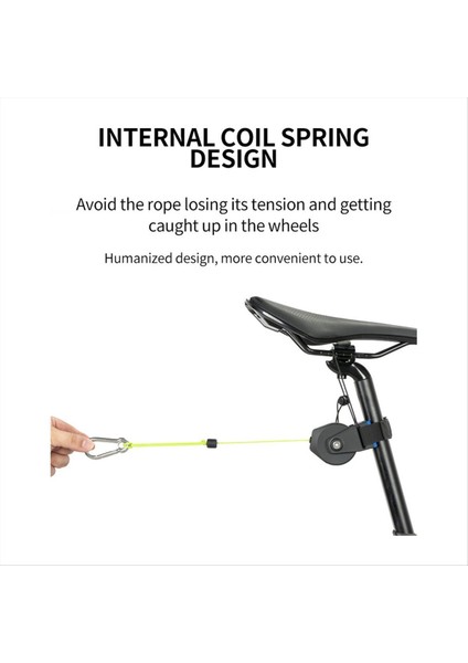 Açık Dağ Bisikleti Römork Çekiş Cihazı Ebeveyn-Çocuk Bisiklet Römork Ipi (Yurt Dışından)