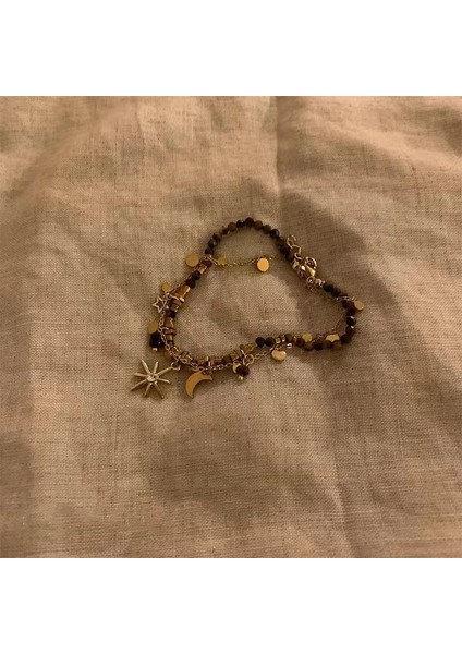 Retro Boncuklu Katmalı Bileklik (Yurt Dışından)