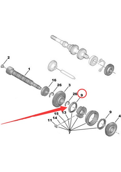 6x 232407 Peugeot Için Senkron Yüzük 206 207 301 Citroen C2 C3 Mekanik Şanzıman Senkronizatör Bureli (Yurt Dışından) modelleri