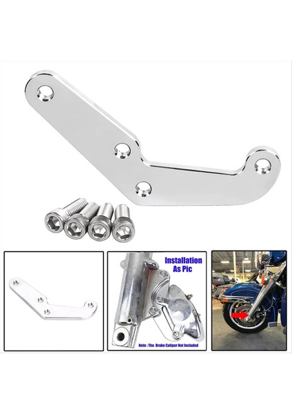 Harley 84-99 Touring Softail Için 4-Piston Ön Fren Kaliper Braket Adaptörü (Yurt Dışından) fiyatları