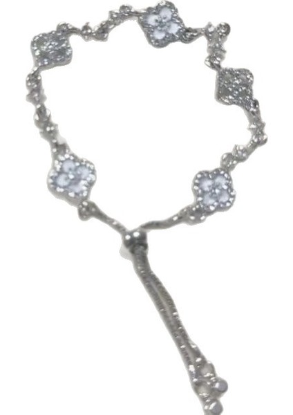 Has Yapay Elmaslı Parlayan Doğal Pembe Inci Delikli Şanslı Dörtlü Yapraklı Çekme Bileklik, Kadınlar Için Niche, Hafif Lüks Bileklik Aksesuarı (Yurt Dışından) modelleri