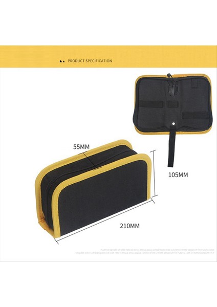 Çok Fonksiyonlu Oxford Canvas Aracı Kiti Elektrikçi Donanım Bakım Kiti Kalınlaştırılmış Multimetre Takım Çantası S Numarası (Yurt Dışından) modelleri