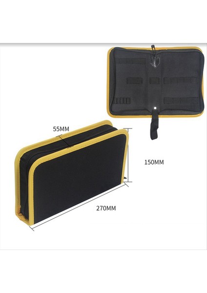 Çok Fonksiyonlu Oxford Canvas Aracı Kiti Elektrikçi Donanım Bakım Kiti Kalınlaştırılmış Multimetre Takım Çantası S Numarası (Yurt Dışından) fırsatları