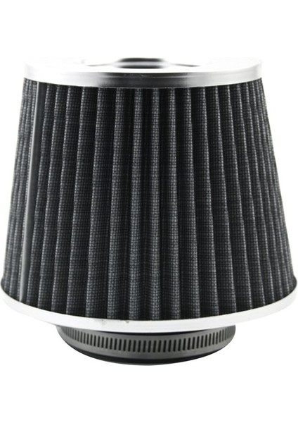 76MM Hava Filtresi Kafası Filtresi Egzoz Filtresi Alım Filtresi Evrensel Araba Malzemeleri Gümüş (Yurt Dışından)