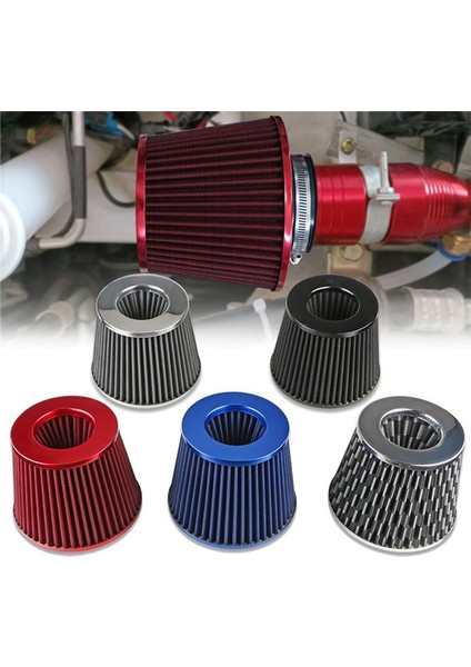76MM Hava Filtresi Kafası Filtresi Egzoz Filtresi Alım Filtresi Evrensel Araba Malzemeleri Gümüş (Yurt Dışından) fiyatları