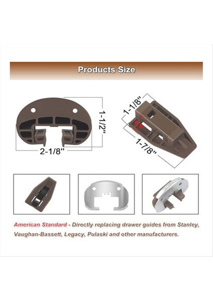 Kenlin Rite-Trak Iı Için Değiştirme Demirleme Rail Kiti Bölüm 168 Metal Geri ve Çekmece ile Silindirler ile Durdurur (Yurt Dışından) fırsatları