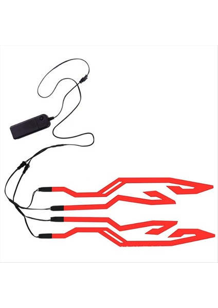 Motosiklet Bisiklet Kask LED Soğuk Işık Şeridi Yanıp Sönen Uyarı Işıkları Trim Sticker Gece Sürme Kask Lambası Şerit (Yurt Dışından) fiyatları