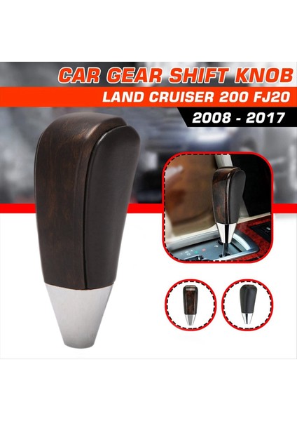 2pcs Araba Otomatik Dişli Vites Düğmesi Vites Değiştirici Kol Toyota Land Cruiser LC200 2008 - 2020 Için Koyu Ahşap (Yurt Dışından) fiyatları