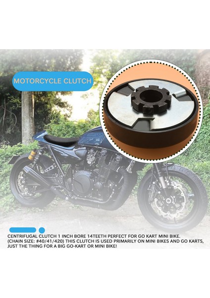 Motosiklet Debriyaj Santrifüj Debriyaj 40/41 / 420 Zincir Debriyaj 1 Inç Deli 14 Diş Go Karts Mini Bisikletler Arabalar Için Diş (Yurt Dışından) indirimleri