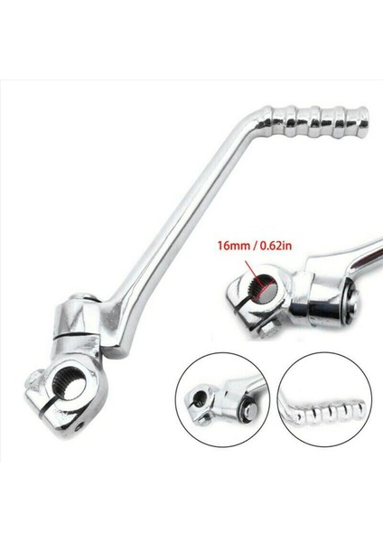 2x Motosiklet Kick Starter Lever Kawasaki Ke KL/KLX/KX/KDX/KZ/125/175/200 16MM Için (Yurt Dışından) fırsatları