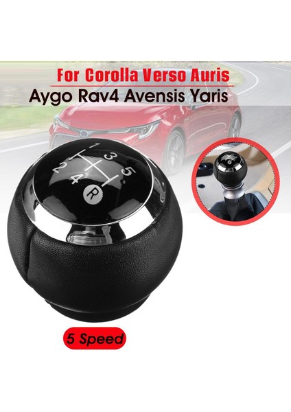 Toyota Corolla Rav4 Avensis Yaris Verso Auris Aygo Için 5 Hızlı Araba Manuel Dişli Vardiya Knob Kolu Kaydırma Knob Hentbol (Yurt Dışından) fiyatları