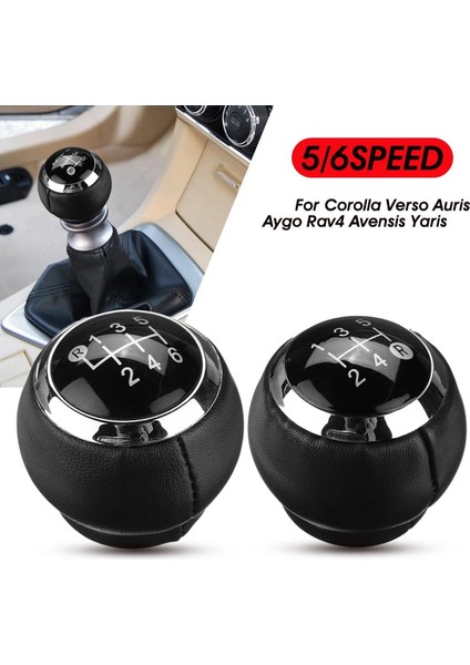 Toyota Corolla Rav4 Avensis Yaris Verso Auris Aygo Için 5 Hızlı Araba Manuel Dişli Vardiya Knob Kolu Kaydırma Knob Hentbol (Yurt Dışından) indirimleri
