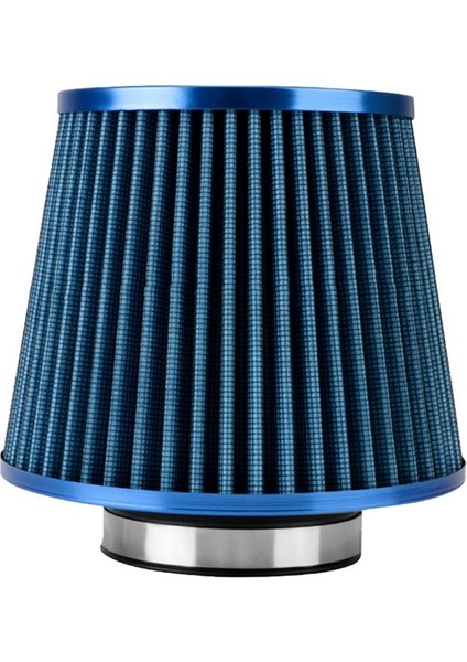 76MM Hava Filtresi Kafası Filtresi Egzoz Filtresi Alım Filtresi Evrensel Araç Malzemeleri Mavi (Yurt Dışından)