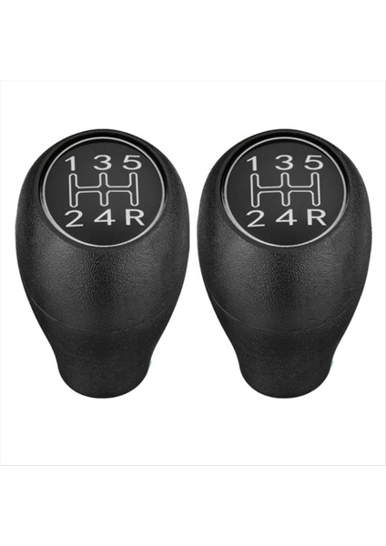 2pcs 5 Hızlı Manuel Araç Dişli Vites Değiştirme Düğme Kilter Kol Sopası Peugeot 504 505 309 205 Ctı Gümüş Abs (Yurt Dışından)