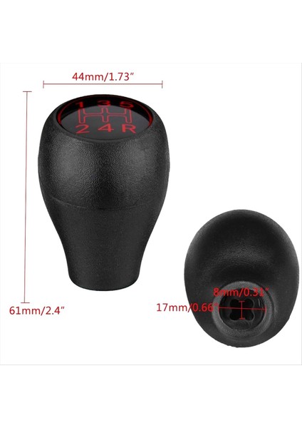 2pcs 5 Hızlı Manuel Araç Dişli Vites Değiştirme Düğme Kilter Kol Sopası Peugeot 504 505 309 205 Ctı Gümüş Abs (Yurt Dışından) fırsatları