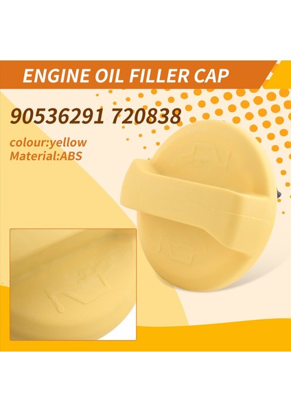 Vauxhall Astra/corsa/combo/meriva/tigra/vectra Zafira Için Yağ Doldurma Kapağı 90536291 0650103 1998-2004 (Yurt Dışından) indirimleri
