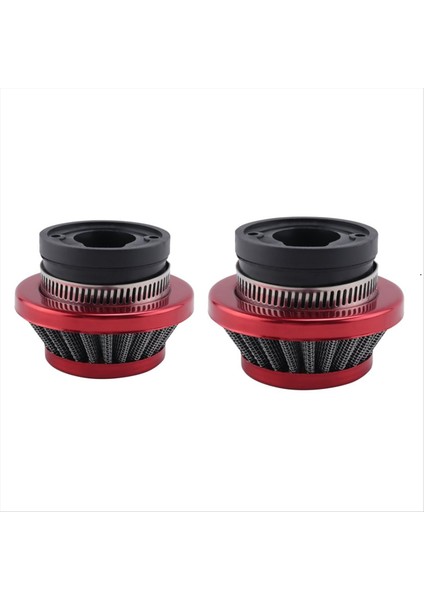 2pcs 47CC 49CC 2 Süper Cep Bisikleti Yükseltme Kiti Mini Bisiklet Atv Alüminyum Hava Filtresi Kırmızı (Yurt Dışından)