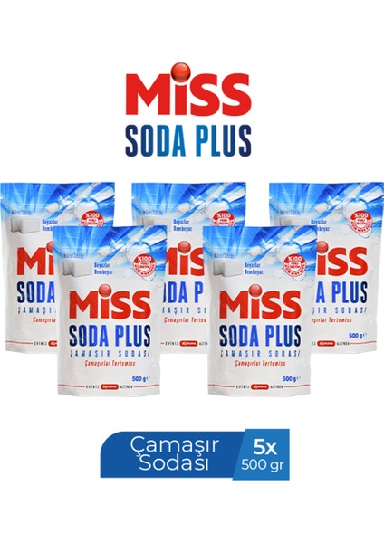 Miss Soda Plus 500 gr x 5 Adet