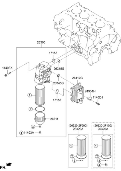 10PCS Yağ Filtresi 263202F000 26320-2F000 263202F100 Kıa Için Yeni Sorento 2 0t Hyundai IX35 (Yurt Dışından) fiyatları