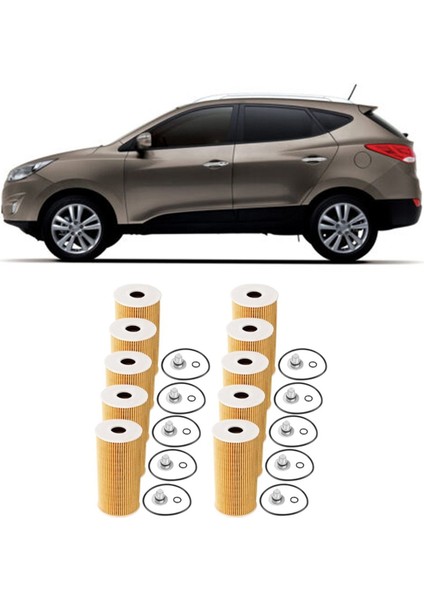 10PCS Yağ Filtresi 263202F000 26320-2F000 263202F100 Kıa Için Yeni Sorento 2 0t Hyundai IX35 (Yurt Dışından) indirimleri