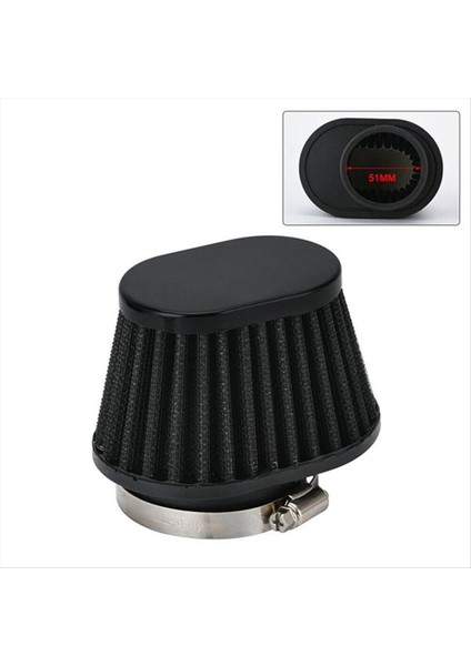 2 Adet Evrensel Yuvarlak Konik Araba Motosiklet Hava Filtresi 51MM 2 Inç Emme Filtre-Black (Yurt Dışından) fırsatları