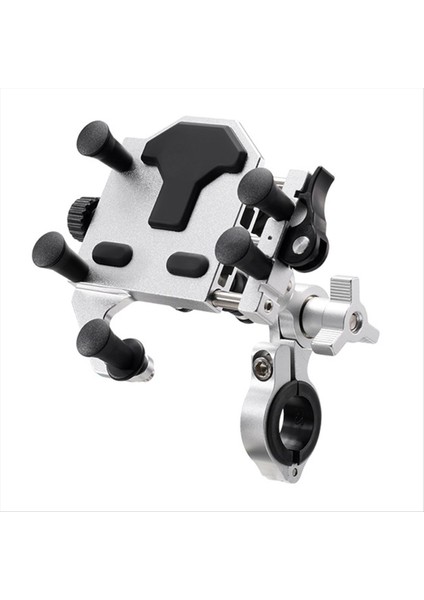 Evrensel Motosiklet Pedalı Elektrikli Araç Telefon Standı Şok Emici 360°DÖNER Ayarlanabilir Motos Navigasyon Braketi A (Yurt Dışından)