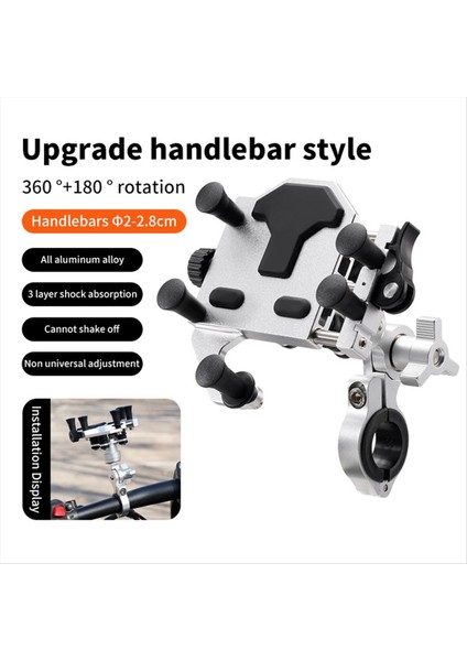 Evrensel Motosiklet Pedalı Elektrikli Araç Telefon Standı Şok Emici 360°DÖNER Ayarlanabilir Motos Navigasyon Braketi A (Yurt Dışından) indirimleri