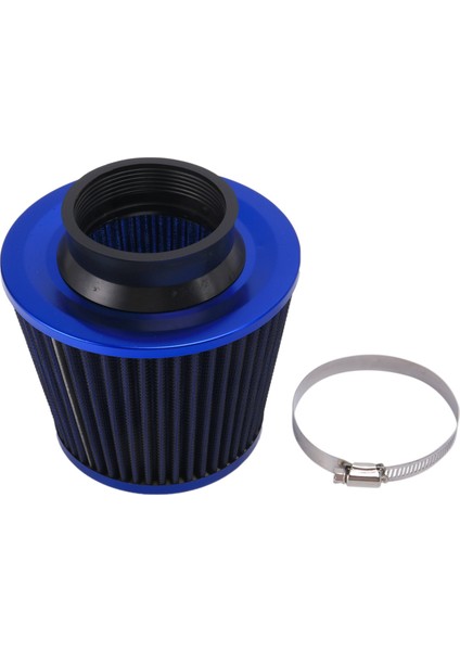 Evrensel Araba Hava Filtre Aracı Indüksiyon Kiti Güçlü Örgü Mavi Kaplama Spor (Yurt Dışından)