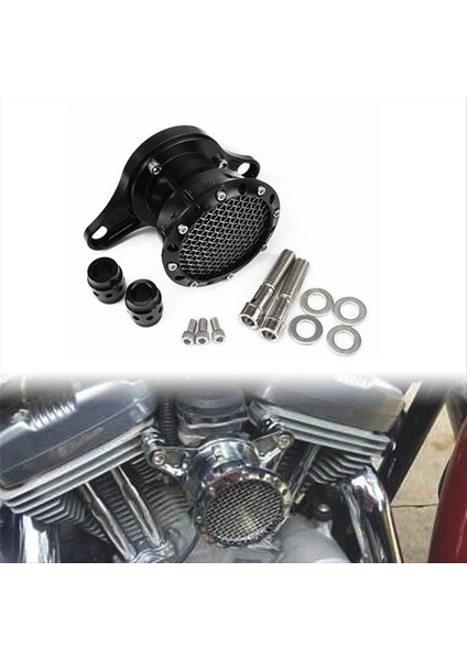 Motosiklet Retro Alüminyum Hava Filtresi Modifiye Cnc Filtre Aksesuarları Harley Için Hava Temizleyici X48 XL883 XL1200 04-2014 B (Yurt Dışından) fırsatları